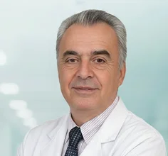 Male doctor portrait in a medical clinic