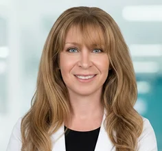 Female doctor portrait in a medical clinic